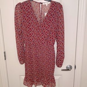 ROW A Floral Dress, maroon, burgundy, size medium NWT, *new